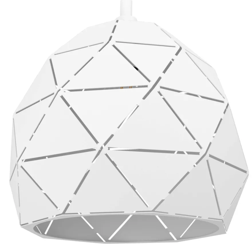 Eglo Roccaforte pendel hvid Ø40 cm