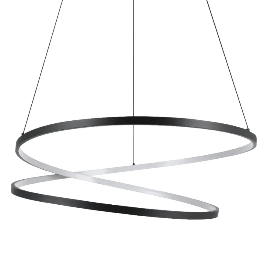 Eglo Ruotale pendel sort Ø70 cm