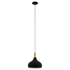 Eglo Sabinar pendel sort/brun Ø28 cm