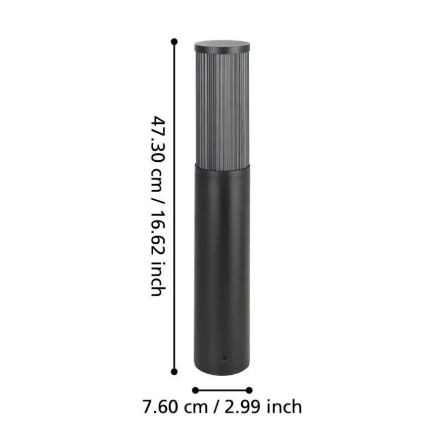 Eglo Salle standerlampe sort 46,5 cm