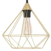 Eglo Tarbes pendel børstet messingfinish Ø32,5 cm