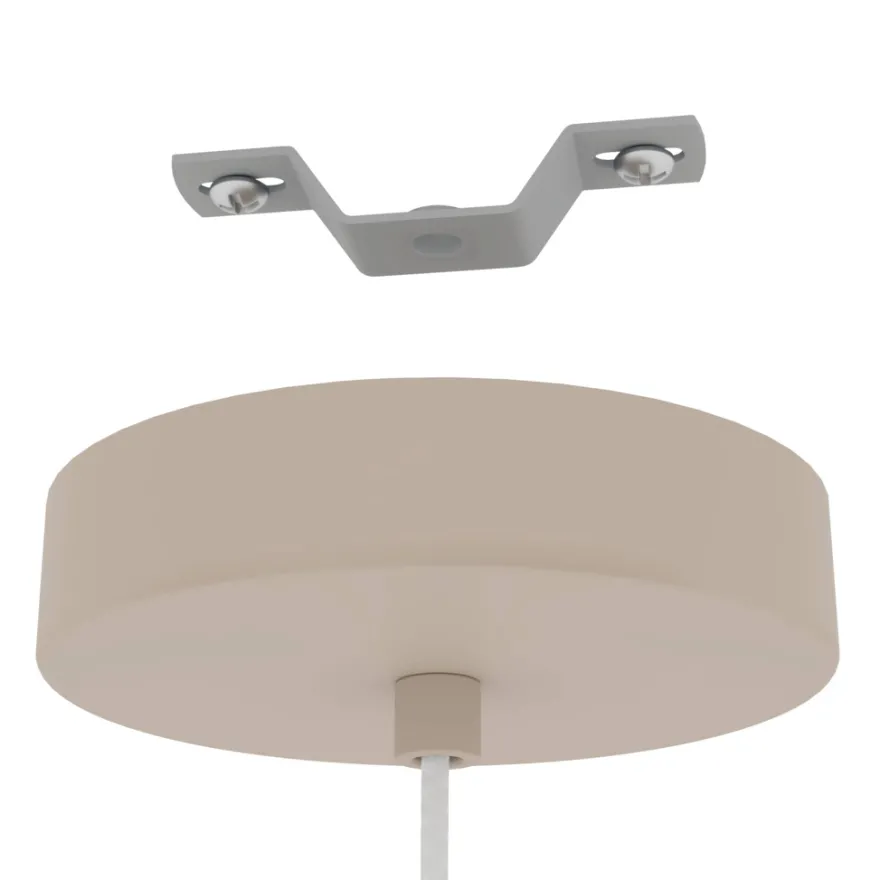 Eglo Terrarosa pendel sand/hvid Ø24 cm