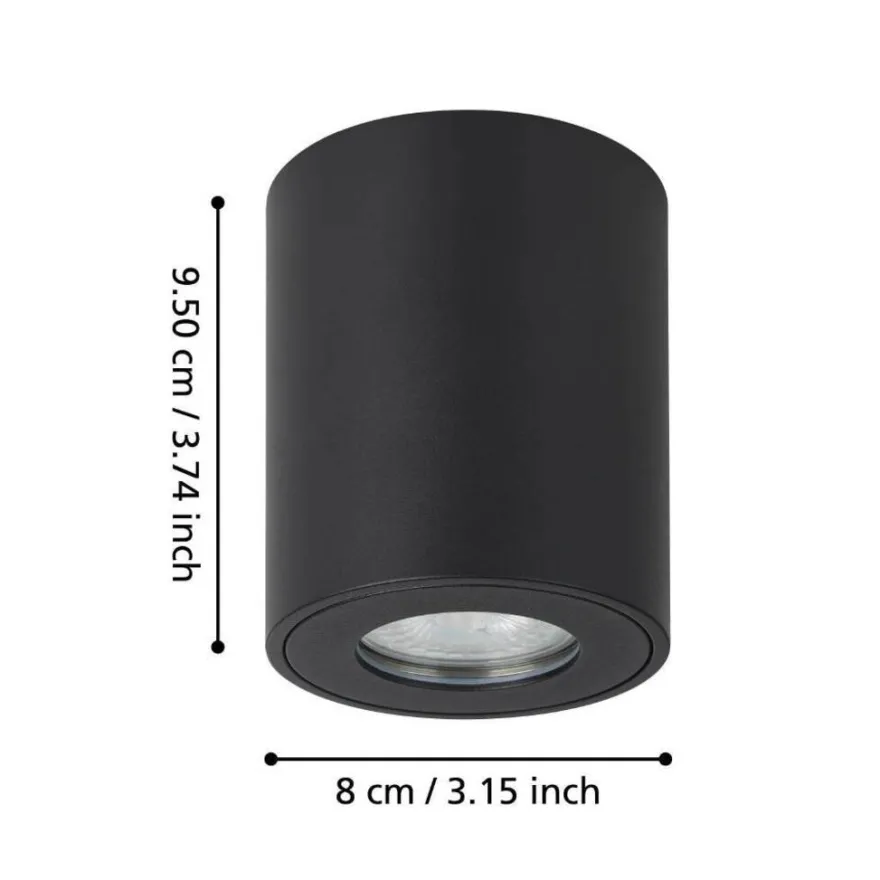 Eglo Torrecola loftlampe rund sort