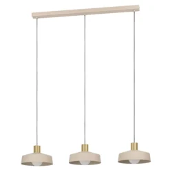 Eglo Valdiola langbordspendel sand/messingfinish 93 cm