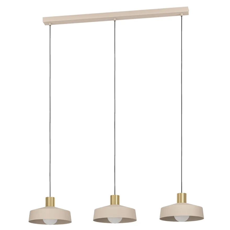 Eglo Valdiola langbordspendel sand/messingfinish 93 cm