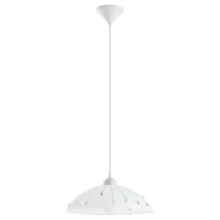 Eglo Vetro pendel hvid/klar Ø35 cm