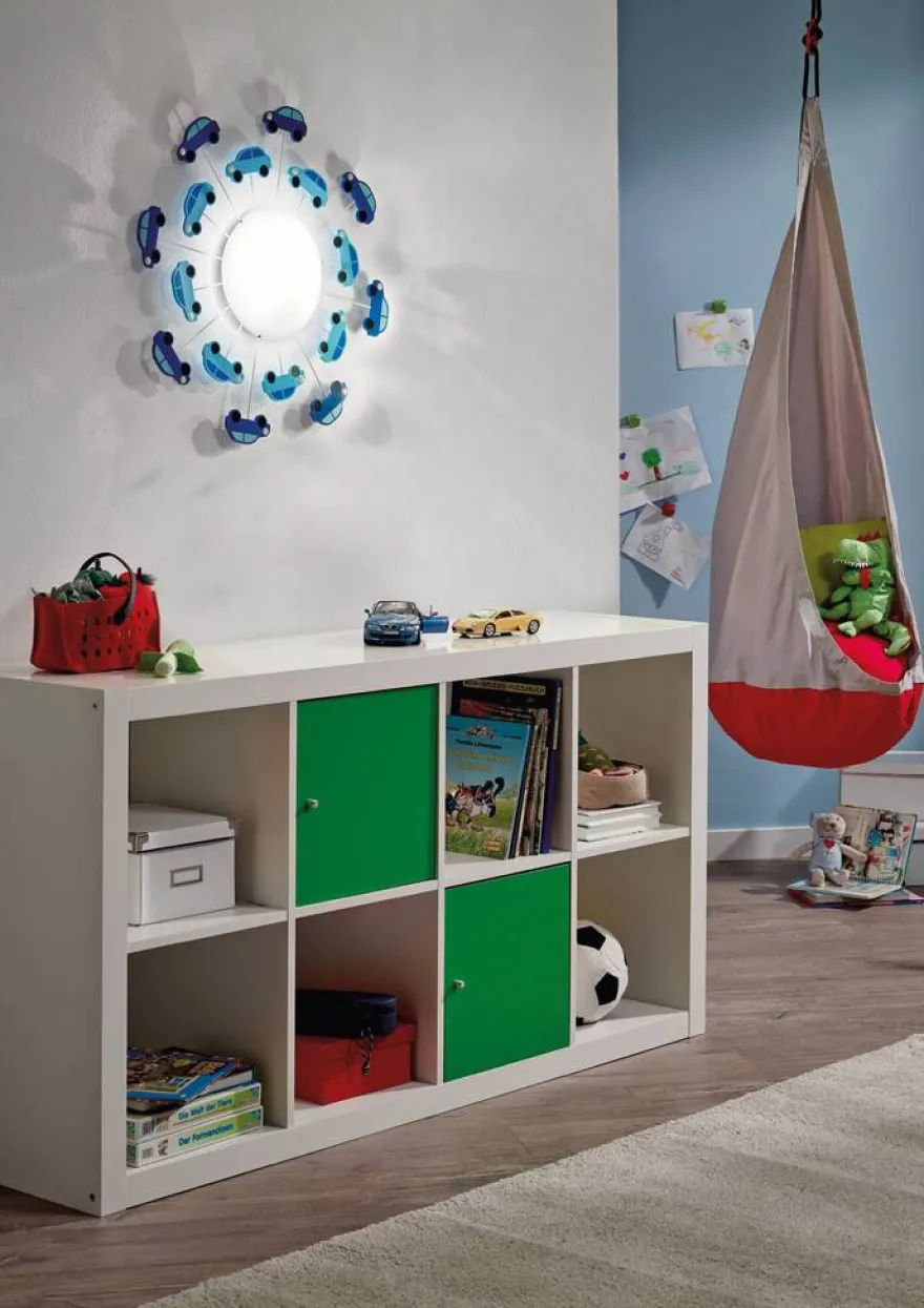 Eglo Viki 1 loftlampe m/biler blå Ø63 cm