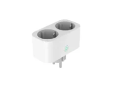 Energimåler plug m/timer wifi dobbeltstik - Elworks