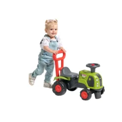 Falk Claas-traktor m/skubbehåndtag, rat og horn