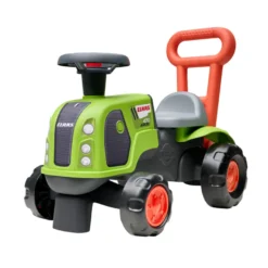 Falk Claas-traktor m/skubbehåndtag, rat og horn