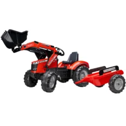 Falk Massey Ferguson S8740 frontlæsser med vogn