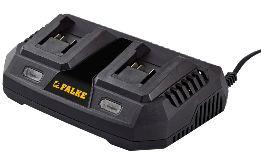 Falke® dobbeltoplader 18 V Li-ion