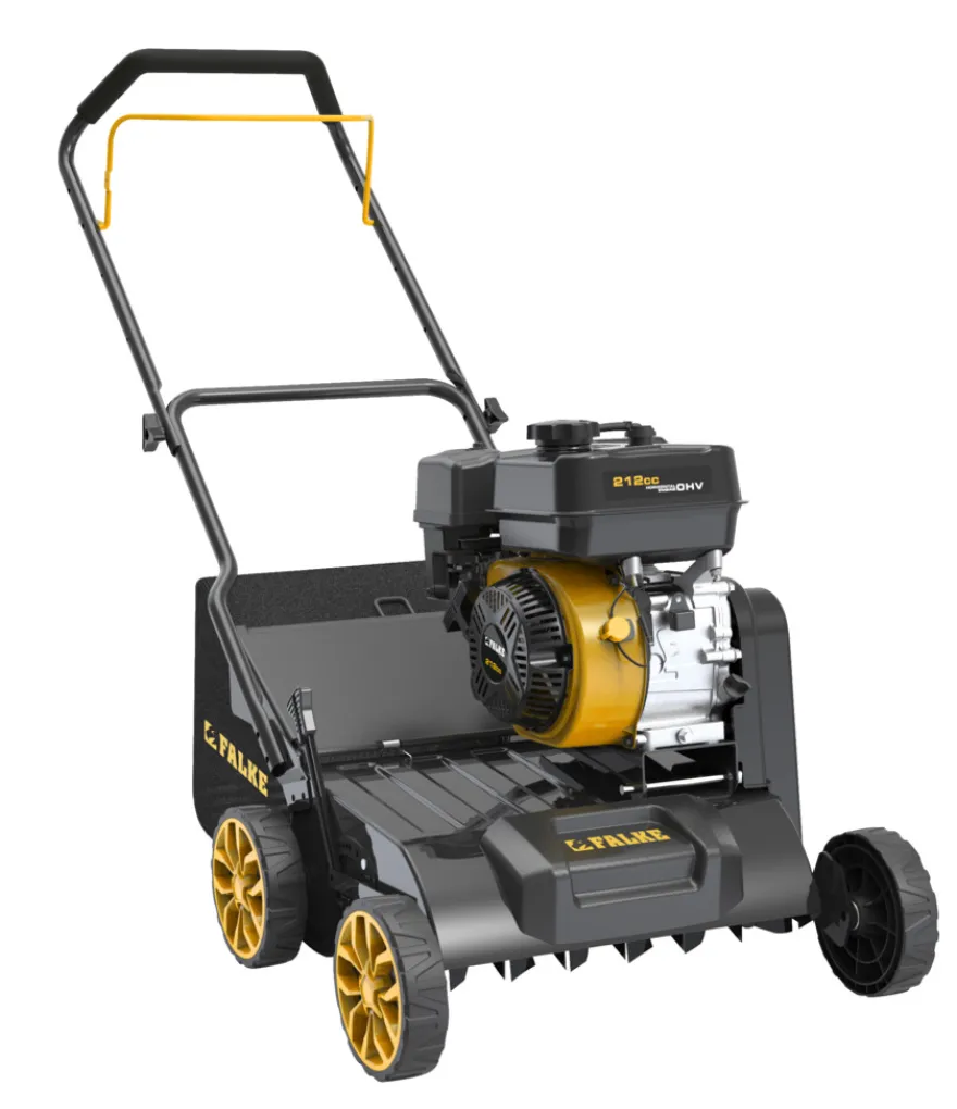 Falke® 2-i-1 benzindrevet plænelufter m/opsamler 212 cc