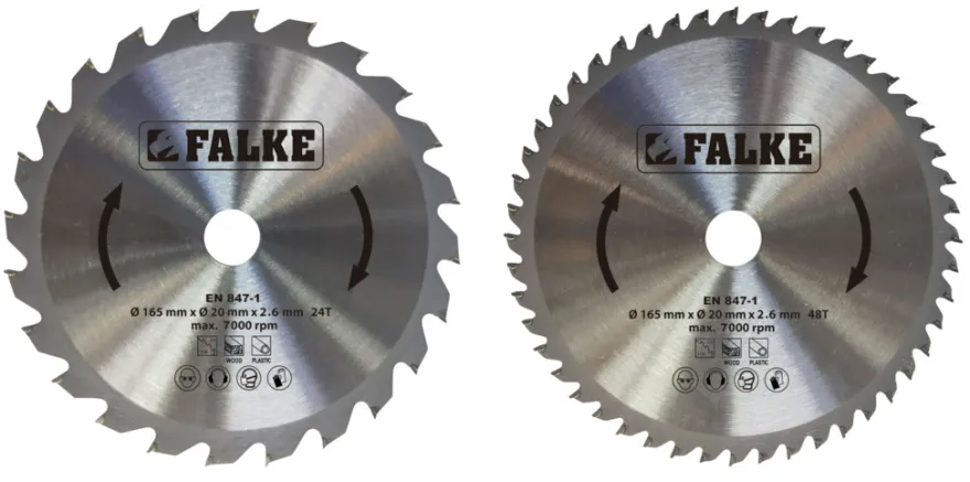 Falke® rundsavsklingesæt Ø165 mm 2 stk.