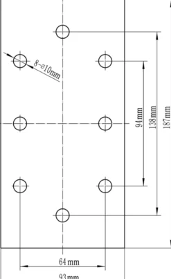Falke® slibepapir 185 x 93 mm til rystepudser