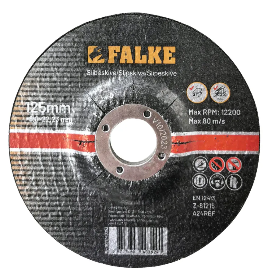 Falke® slibeskive Ø125 mm t/metal