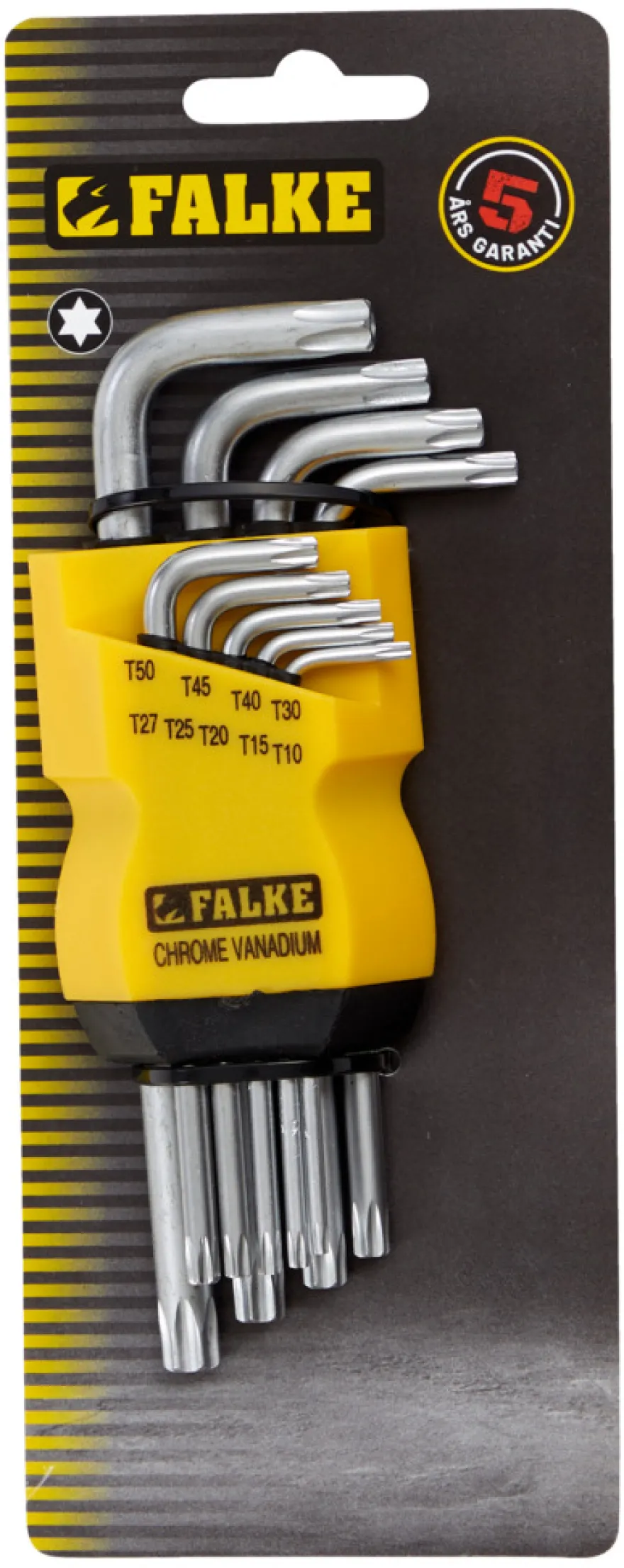 Falke® stiftnøglesæt torx 9 dele