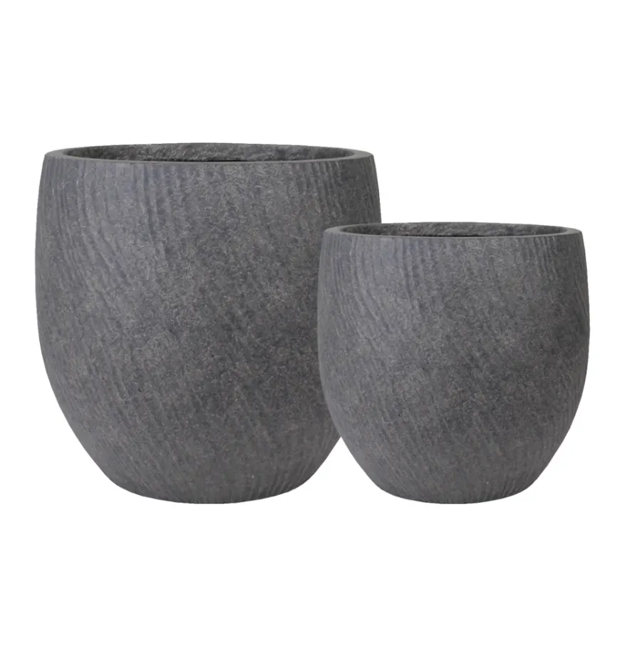 Fiberkrukke grå 2-pk.