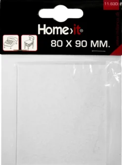 Filtpude selvklæbende 80 x 90 mm hvid - 1 stk.