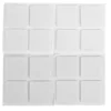 Filtpuder selvklæbende 25 x 25 mm hvid - 16 stk.