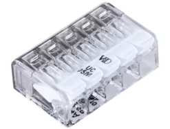 Fjedersamlemuffe med 5 poler 2,5 mm² - 8 stk.