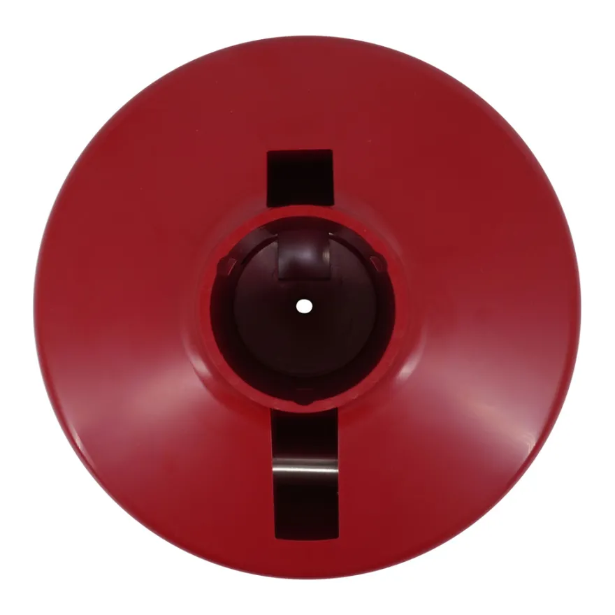Flagknop rød plast Ø16 cm