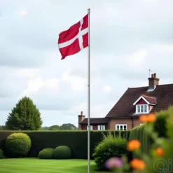Flagstang teleskop 4 meter