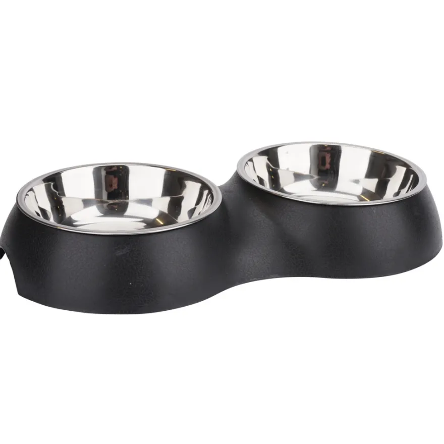 Foderskål dobbelt 33 x 17,5 cm - PetZone