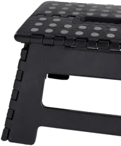 Foldbar skammel sort 32 x 25 x 22 cm
