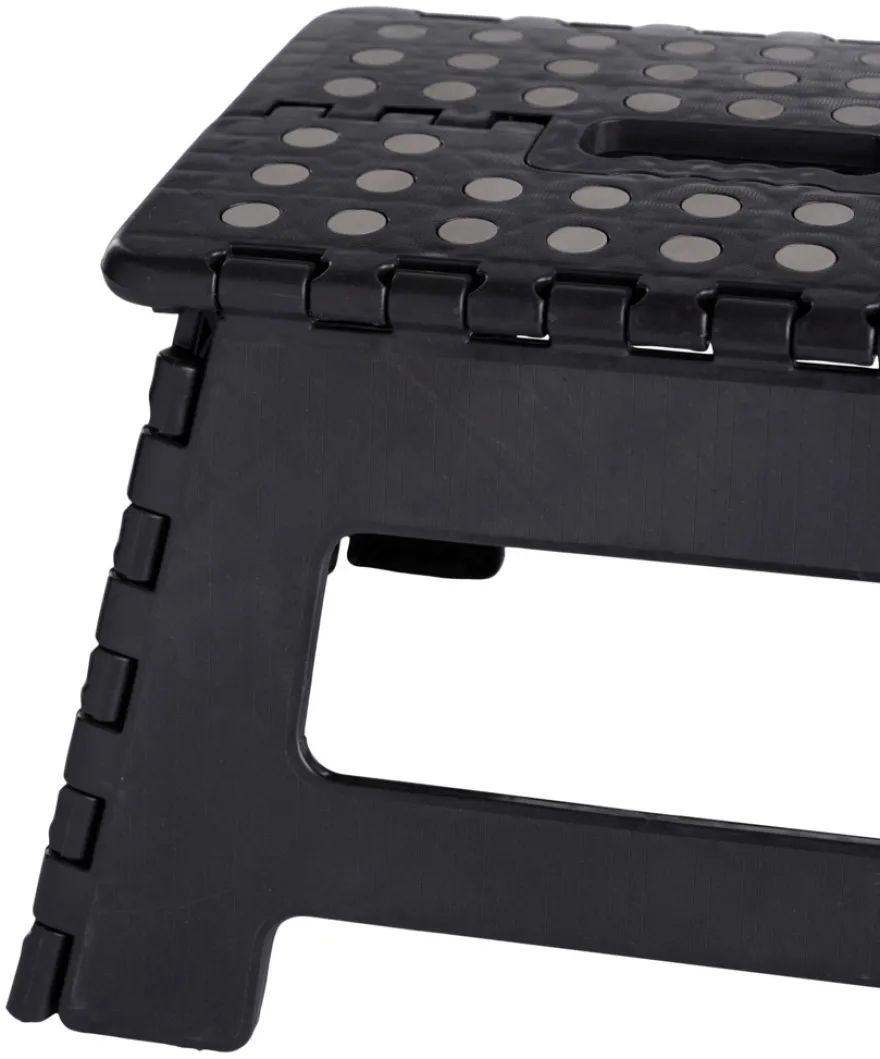 Foldbar skammel sort 32 x 25 x 22 cm
