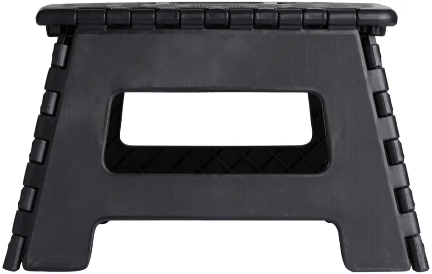 Foldbar skammel sort 32 x 25 x 22 cm