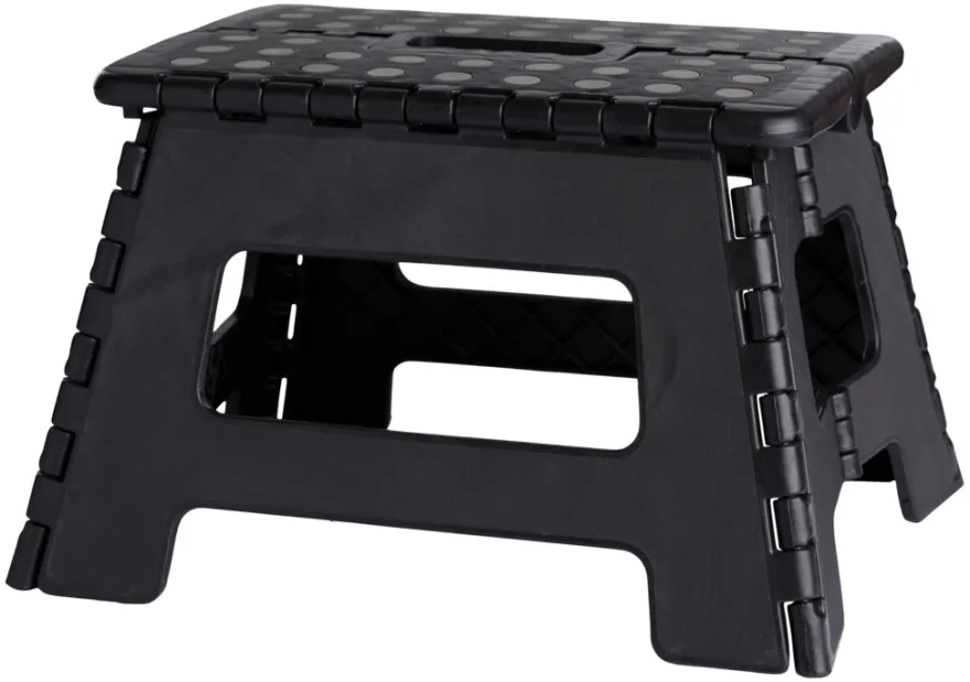 Foldbar skammel sort 32 x 25 x 22 cm