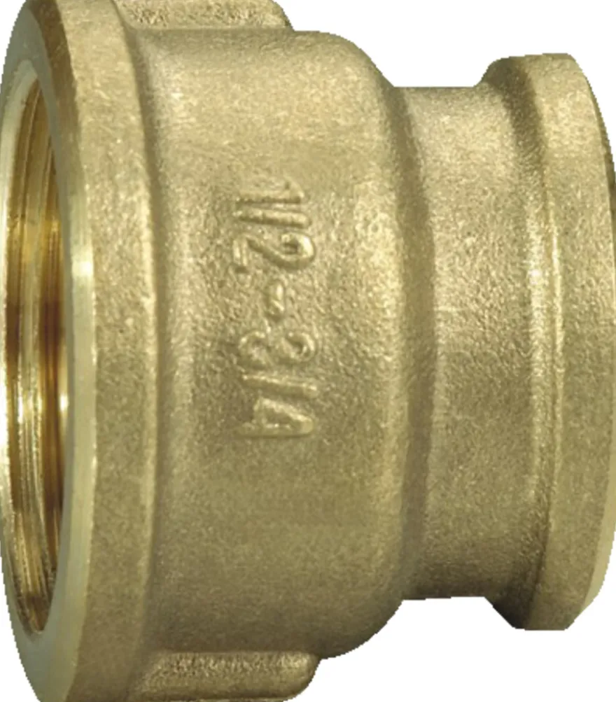 Formindskermuffe 3/4" x 1/2" messing