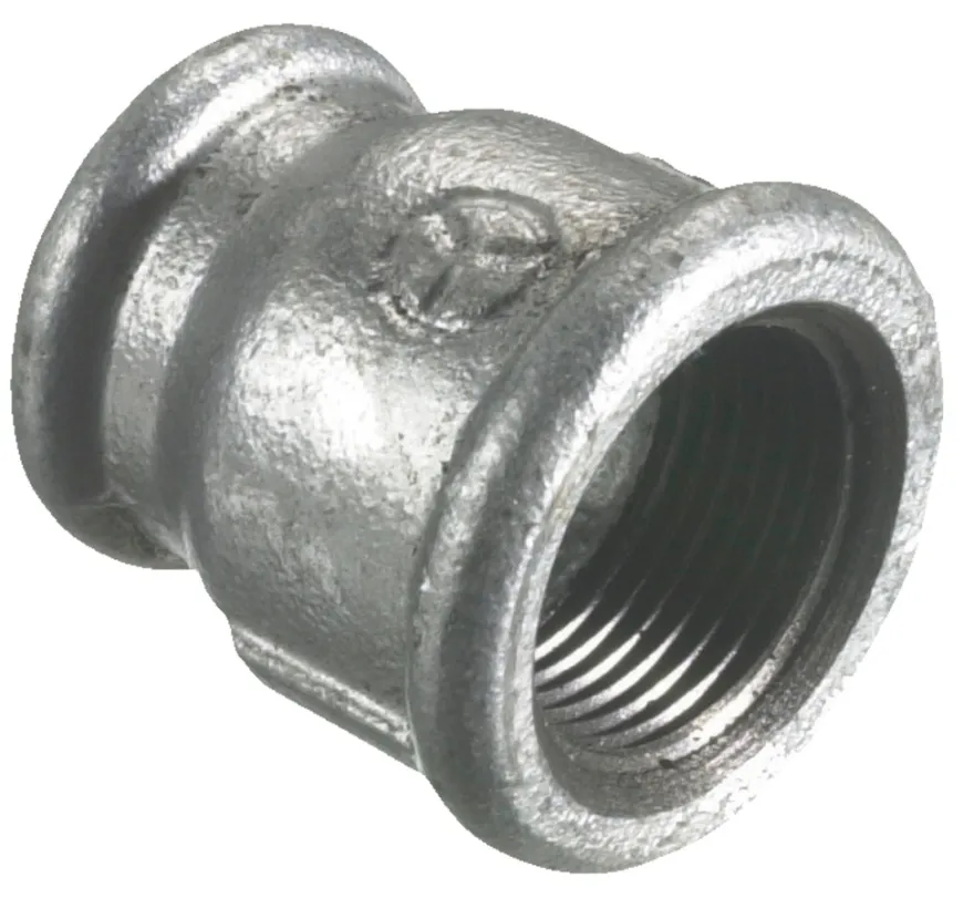 Formmuffe galvaniseret 1/2" x 3/8"