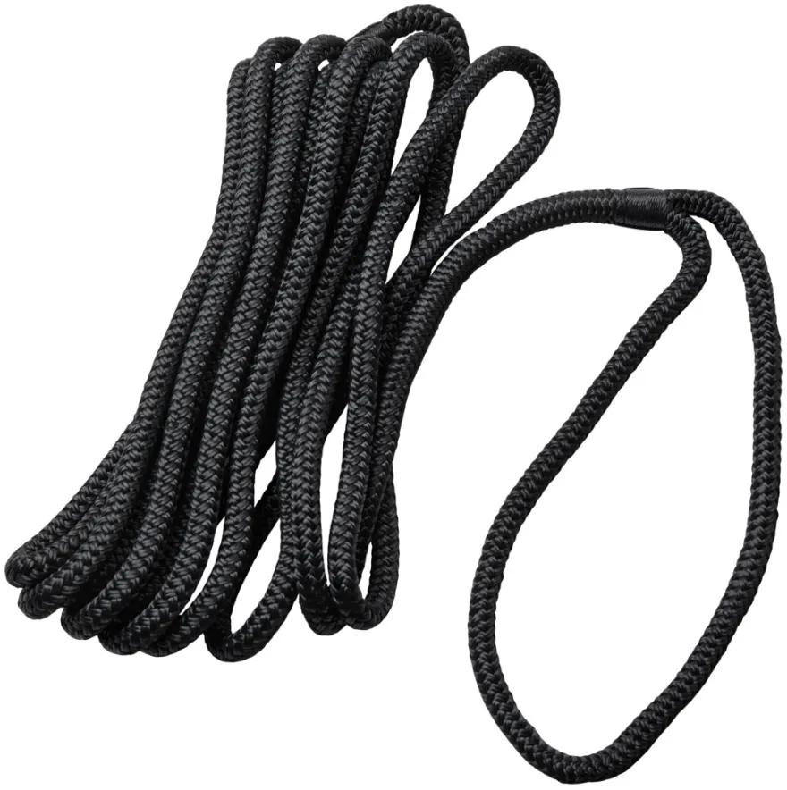 Fortøjningsline sort Ø12 mm x 6 meter