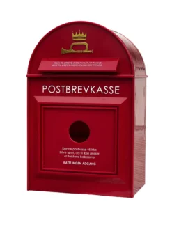 Fuglehus postkasse rød