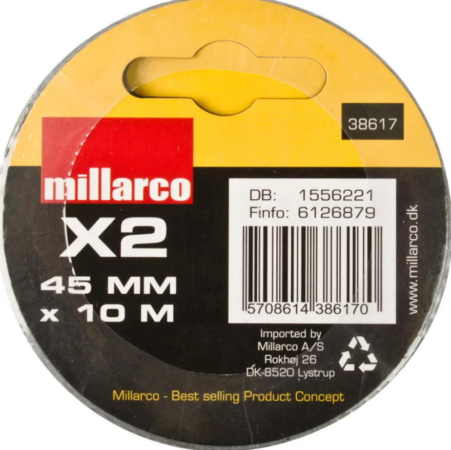 Gaffatape 45 mm x 10 meter 2-pk