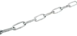 Galvaniseret kæde langleddet Ø4 mm x 2 meter