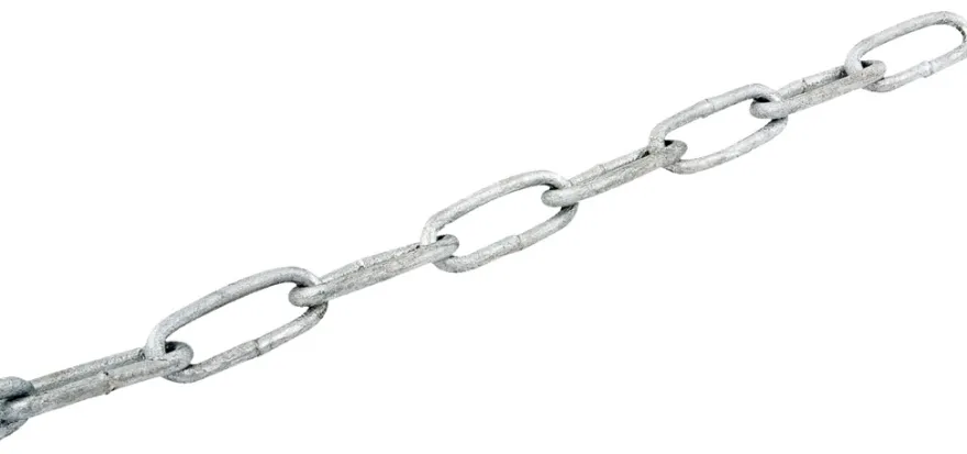 Galvaniseret kæde langleddet Ø3 mm x 5 meter
