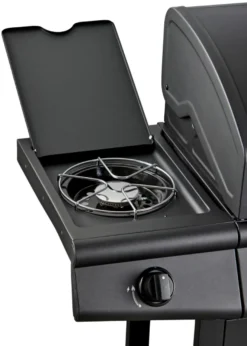 Gasgrill 3 brændere og sidebrænder sort - Grillexpert®