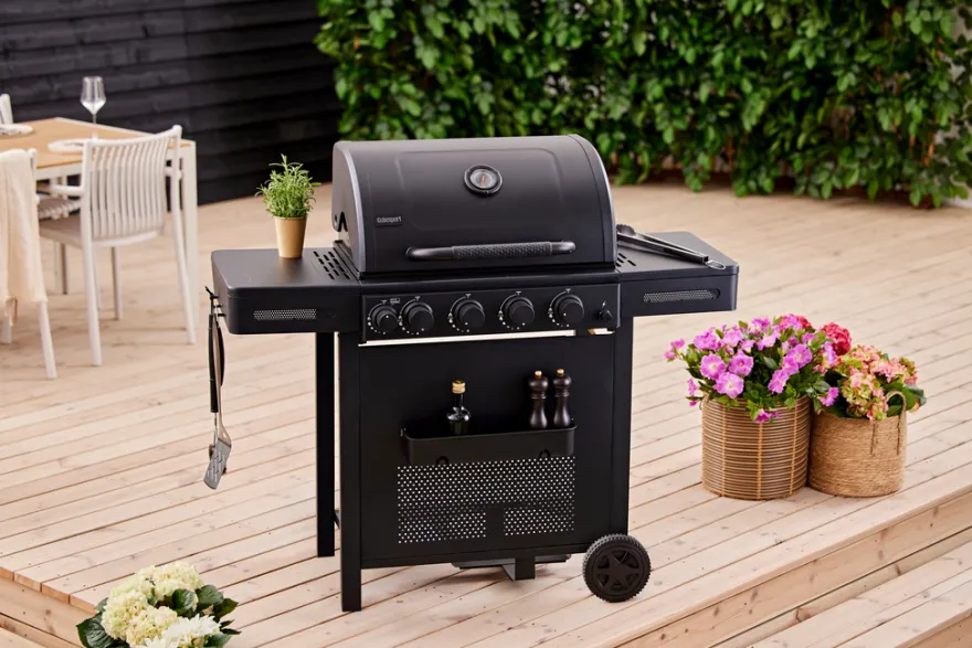 Gasgrill m/4 brændere & bagbrænder - Grillexpert®