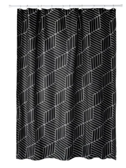GEYSER® Dessert Black badeforhæng 180 x 200 cm