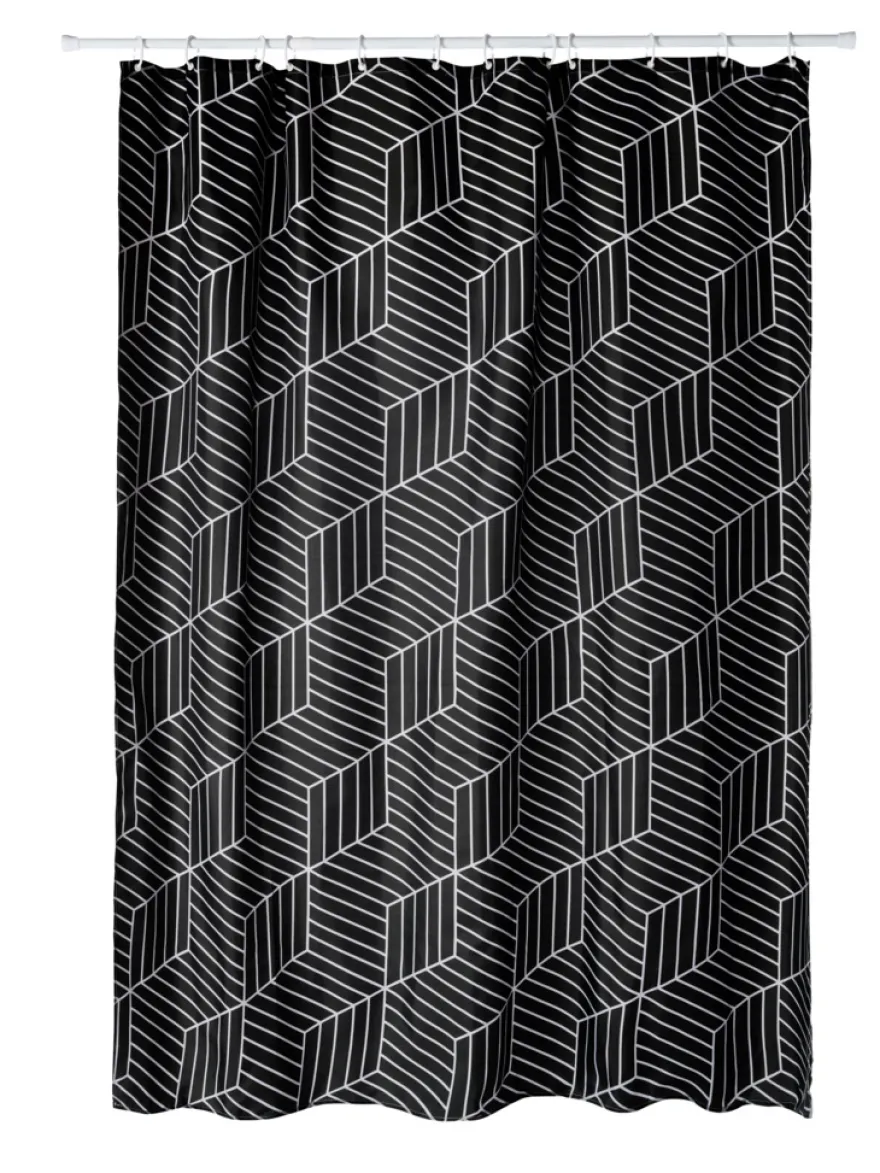 GEYSER® Dessert Black badeforhæng 180 x 200 cm