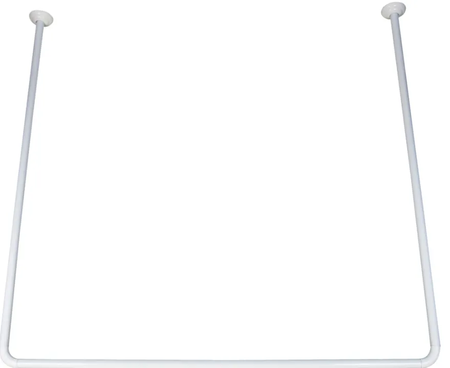 GEYSER® forhængsstang U-form 90 x 90 x 90 cm hvid