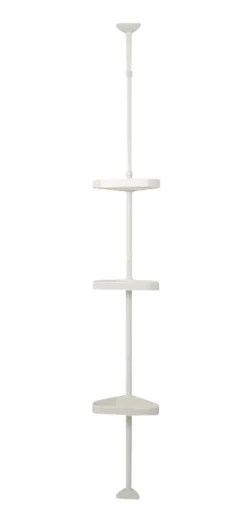 GEYSER® teleskophylde m/3 hylder hvid