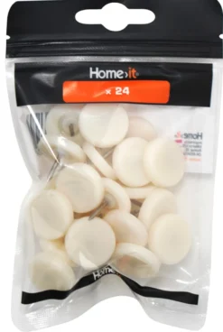 Glidesøm Ø25 mm hvid plast - 24 stk.