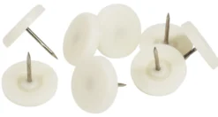 Glidesøm Ø30 mm hvid plast - 8 stk.