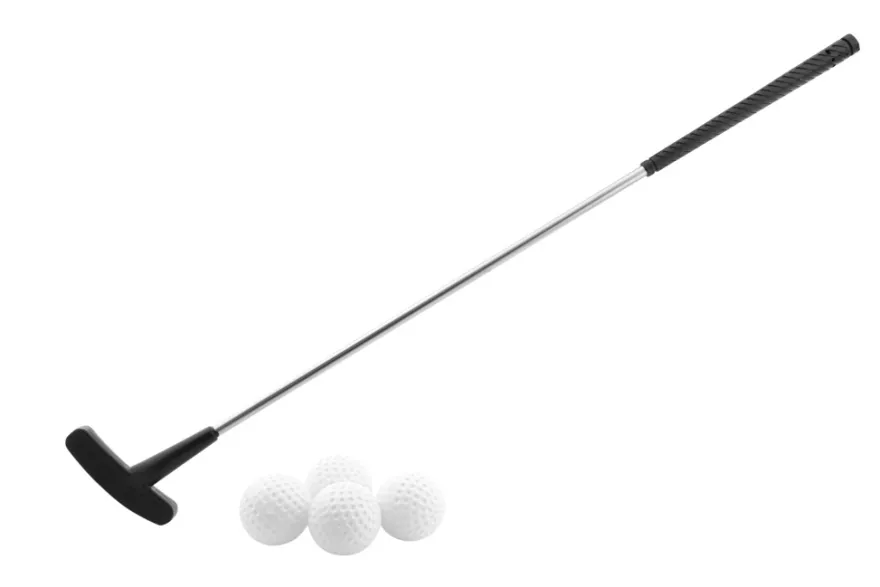 Golfsæt m/kølle og 4 bolde