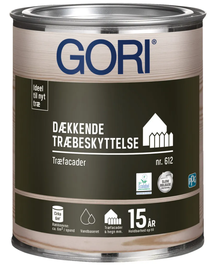GORI 612 dækkende træbeskyttelse kridt 0,75 liter