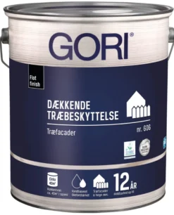 GORI 606 renhvid dækkende træbeskyttelse 5 liter